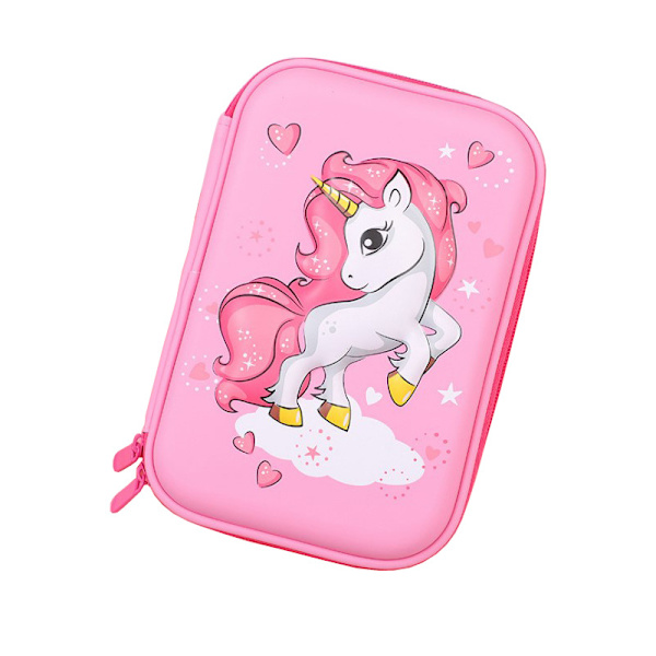 Mordely EVA Waterproof Hard Shell Unicorn Kids 3D case pink style3