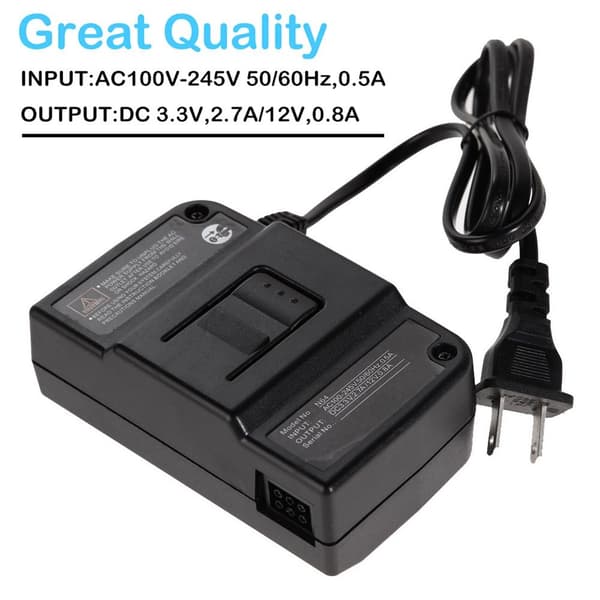 Mordely för Nintendo 64 Power Adapter Laddarsladd