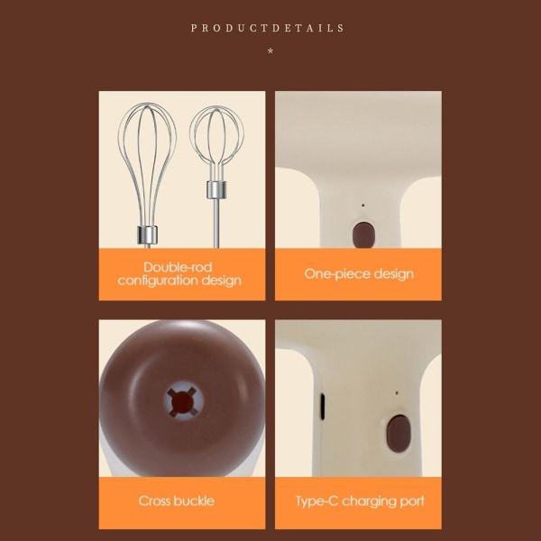 Mordely Äggvisp Matmixer KHAKI ENKEL STÖP ENSTAP Khaki Single Stick-Single Stick