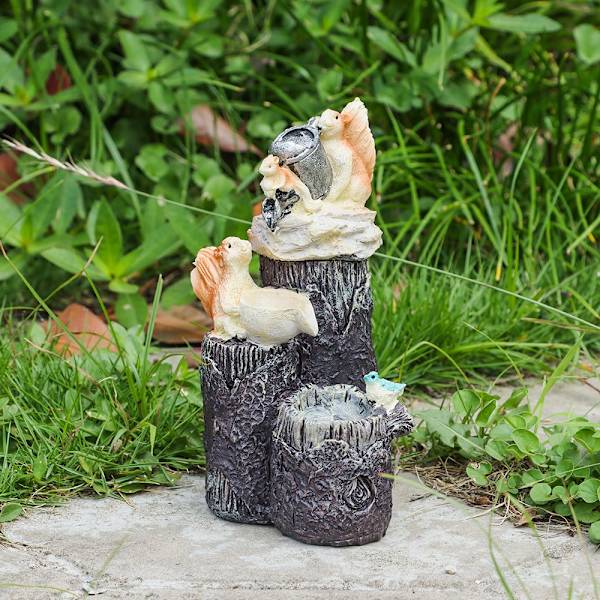 Mordely Resin s Feature Fountain DUCK utan ljus without light