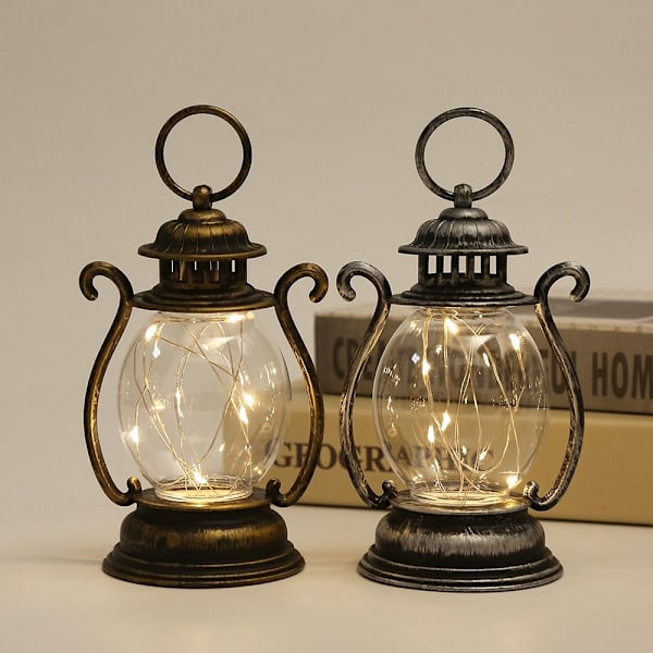 Mordely Camping Lantern Night Lights SILVER Silver