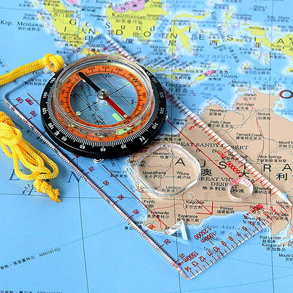 2023 Lightweight Multi-function Compass For Outdoor Use For Hiking, Camping, Field Navigation
