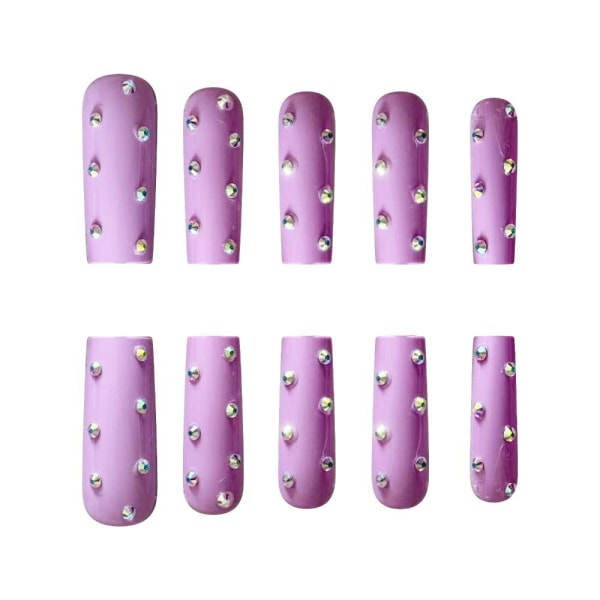 Mordely 24st False Nails Super Long Square French ZJ-07