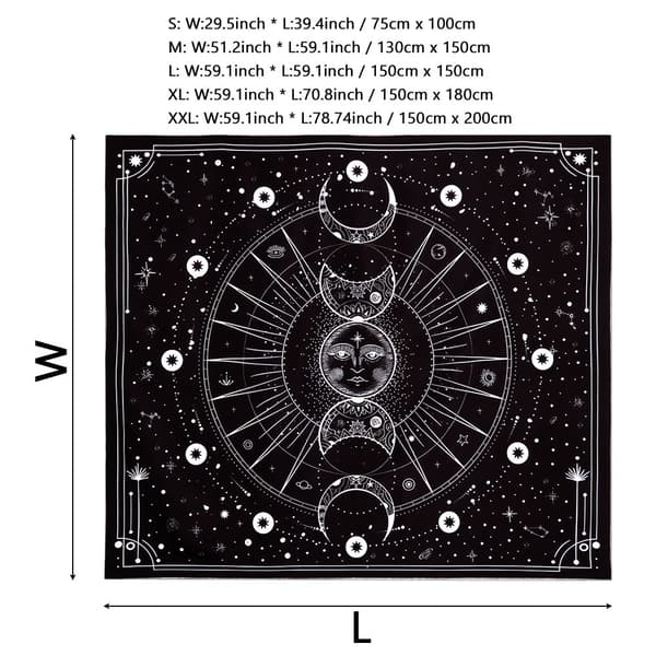 Mordely Gobeläng Sun Moon Tapestry XXL
