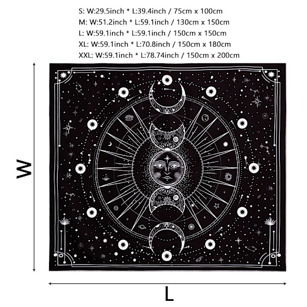 Mordely Gobeläng un Moon Tapestry S
