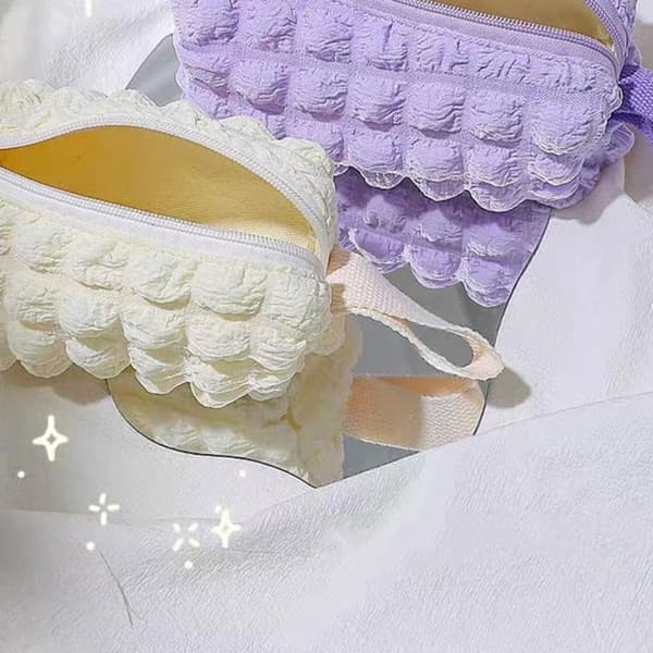 Kawaii Puffs Case Pennväska VIT White