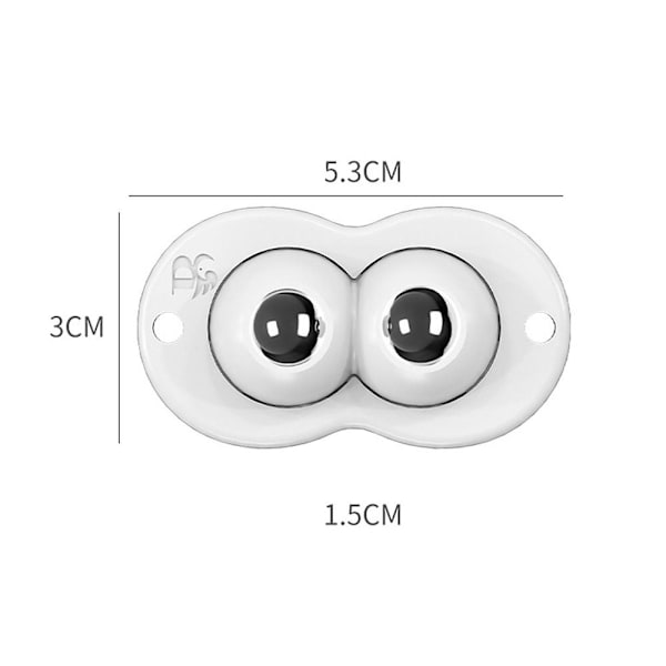 Mordely 4st Remskivor för förvaringshjul Svängrullar VIT ABS PÄRLOR White abs beads