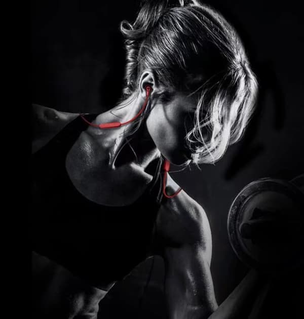 Mordely Neck Sport Sleep Trådlöst Bluetooth -headset red