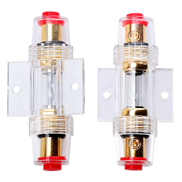 Mordely Fuse Holder With Agu Inline 60a Agu Fuse For Car Audio Alarm Amplifier 2 Pack