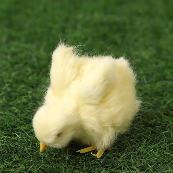Mordely Vocalize Plysch Chick Simulering Furry Chicken 2-VANLIG 2-VANLIG 2-Common