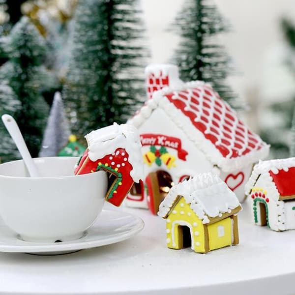 9 Styck Julkaka Cutter Kex Cutter Form Set Cookie Silver