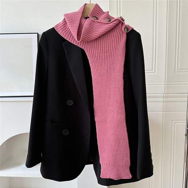 Sjal Fake Collar GRÅ grey