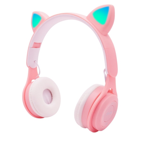 Trådlöst Bluetooth Headset Barnhörlurar ROSA pink