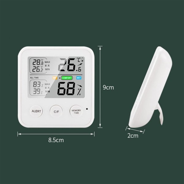 Mordely Digital termo-hygrometer Elektronisk termometer hygrometer Black