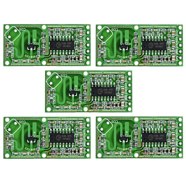 5st mikrovågsradarsensor Människokroppssensormodul Induktion