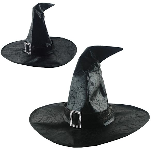 Mordely Witch Wizard Hattar Party Huvudbonader SVART black
