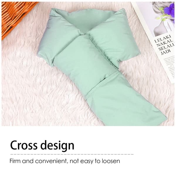 Mordely Solid Down Scarf Winter Thickening Warm Scarf grön green