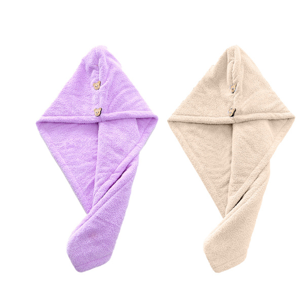 Mordely 2Pack Microfiber Hårhandduk Wrap Hårtorkhandduk