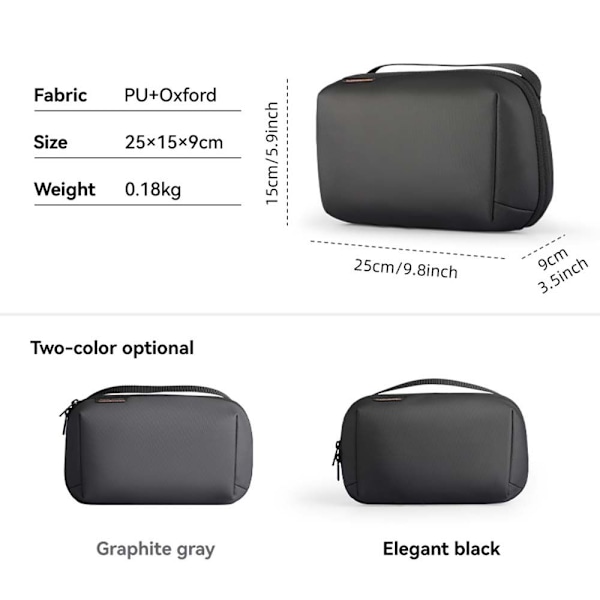 Mordely Kosmetikväska Tech Pouch GRÅ Grey