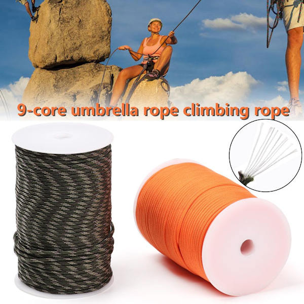 Mordely 100 meter 9-Core Paracord Rope 550 Military Standard 3
