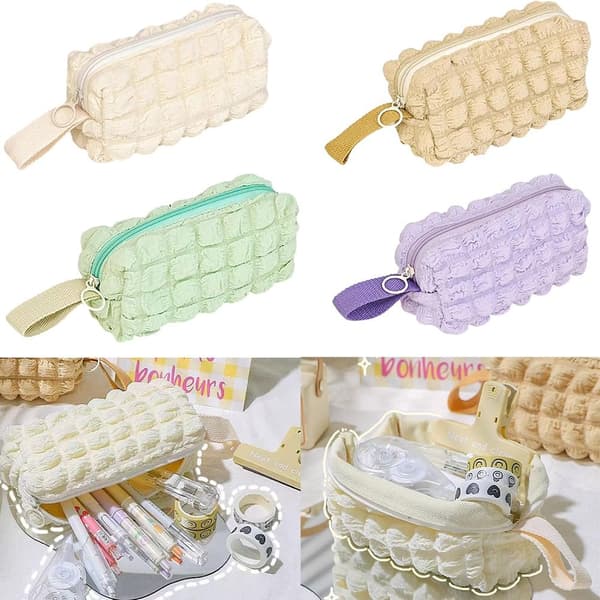 Kawaii Puffs Case Pennväska VIT White