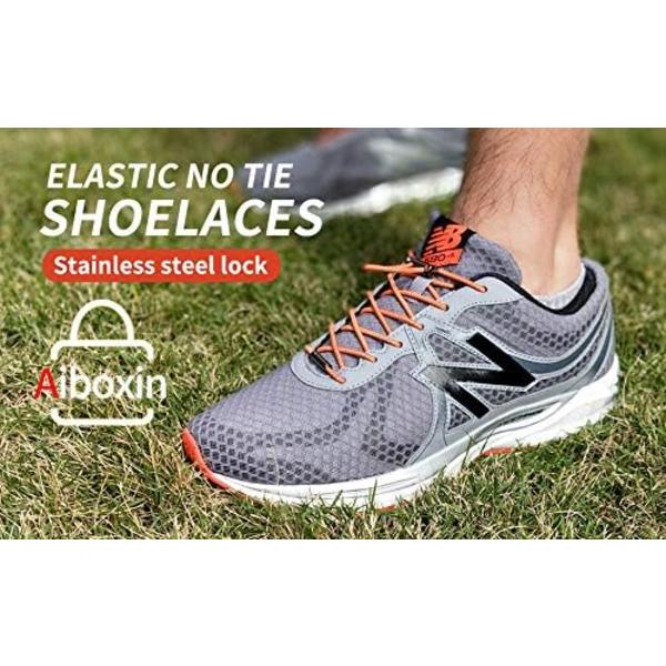 Updated Version No Tie Elastic Laces, Adjustable Lace Closure - One Size Fits All Adult and Kids Shoes Red