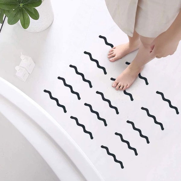 48st Anti-Slip Strips Shower Safety Strips SVART black