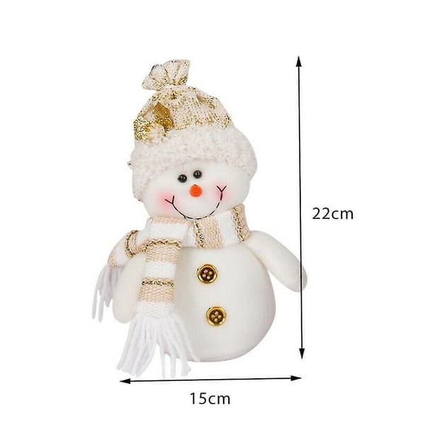 Santa snögubbe docka dekoration Snowman