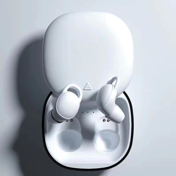 Sovhörlurar Mini Invisible Bluetooth hörlurar Trådlösa med Mic In-Ear White
