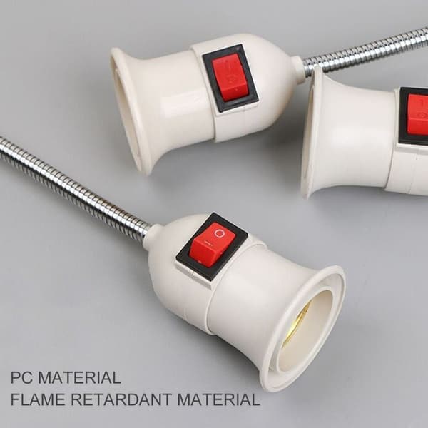 E27 Lampfot med strömbrytare Lamphållare EU PLUG