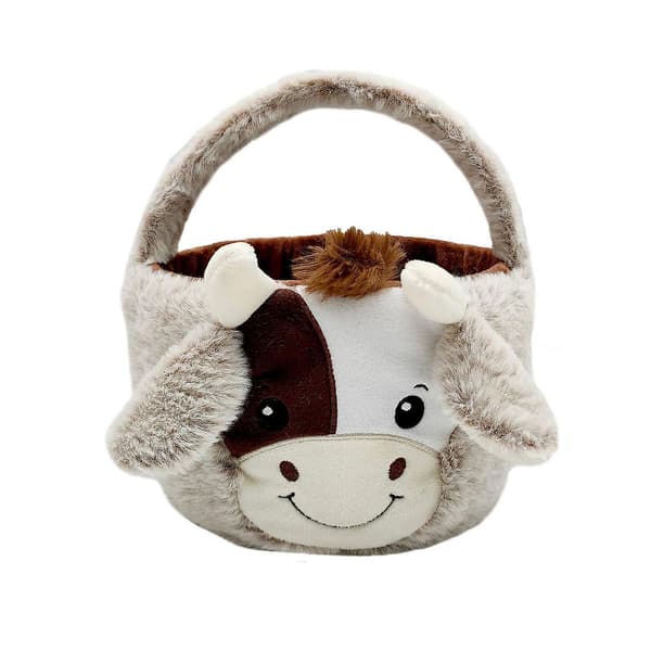 Mordely Easter Basket Plush Doll Cow