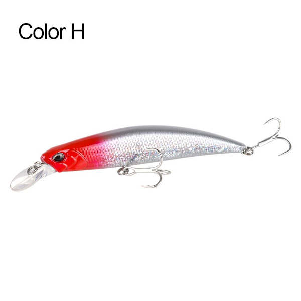 Mordely Sjunkande Minnow Baits Fiskkrokar FÄRG H Color H