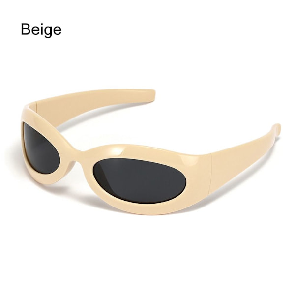 Mordely Damsolglasögon Punksolglasögon BEIGE Beige