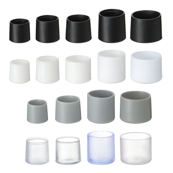 Mordely 10st/ set Stolben Caps Möbelfötter SVART 12MM Black 12mm