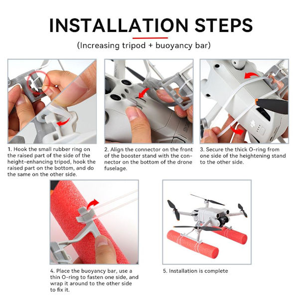 Mordely DJI Mini 3 Pro förlängningsbensstativ stativ
