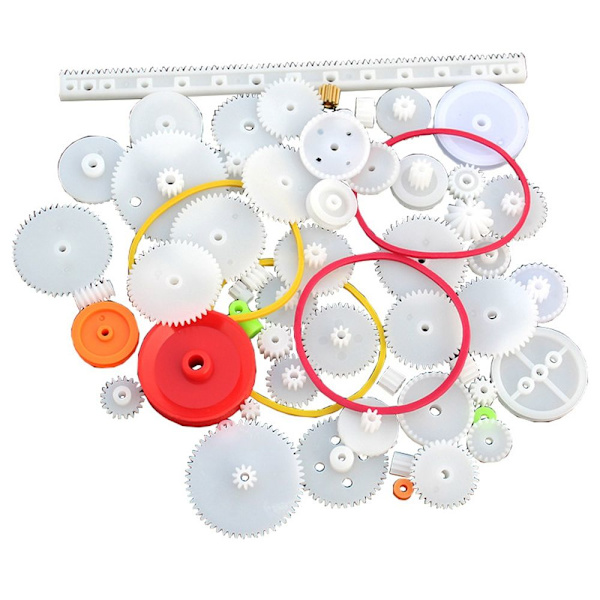 Mordely 60PCS/ Set Plastic Gears Package Kit DIY Gear Sortiment