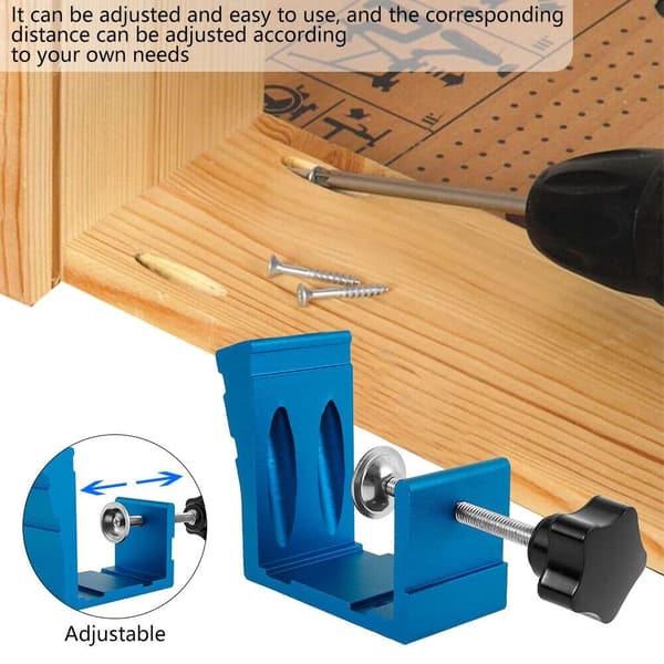 Mordely 46ST/ Set Pocket Hole Jig Snedhålssökare SILVER Silver
