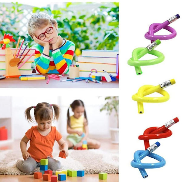 Flexibla pennor Soft Bendy Pencils 2