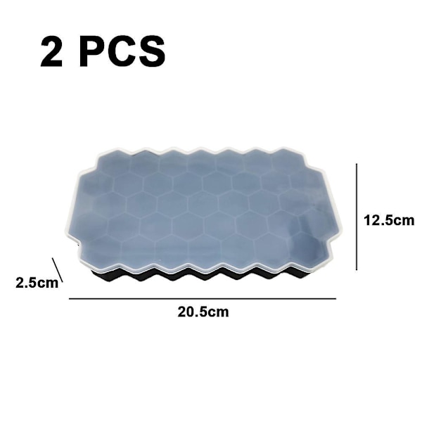 Mordely Ice Tray, Ice Tray For Making Hexagonal Ice, Includes 2 Trays