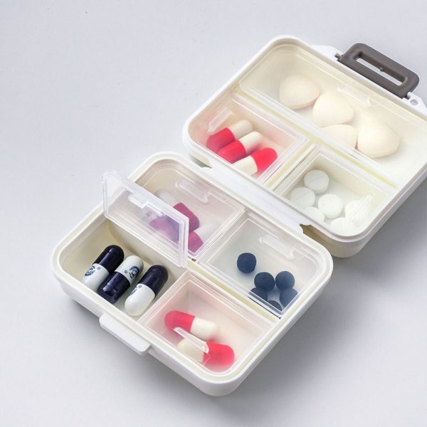 Mordely Pill Box Pill Case WHITE LL White L-L