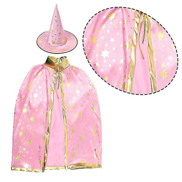 2023 Wizard Cape With Hat,halloween Kids