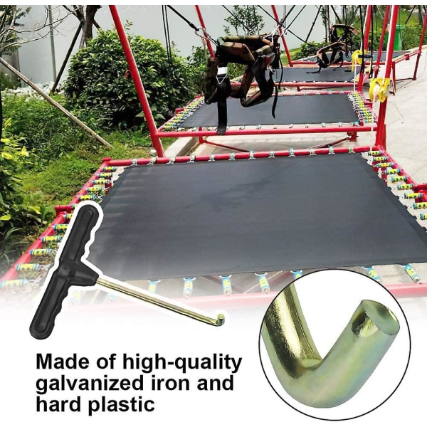 2023 2 Pieces Trampoline Hook 13*11.5cm Spring Pull Tool Trampoline Spring Hook T Hook Pull Trampoline Spring Tool For Tent