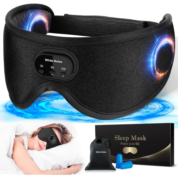 Sömnhörlurar, White Noise Bluetooth Sleep Mask 3D