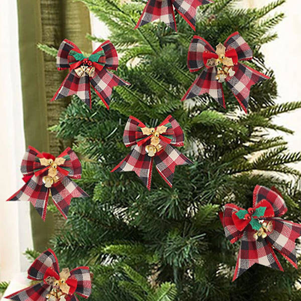 Mordely 8 st julbåge med klockor, för juldekoration, hem dec