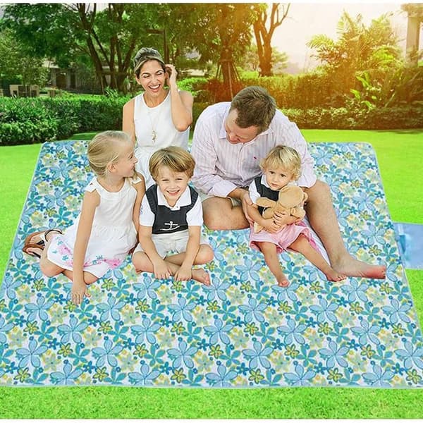 Mordely Utomhus picknick Markmatta Campingfilt MÖRKBLÅ 200CM Dark Blue 200cm
