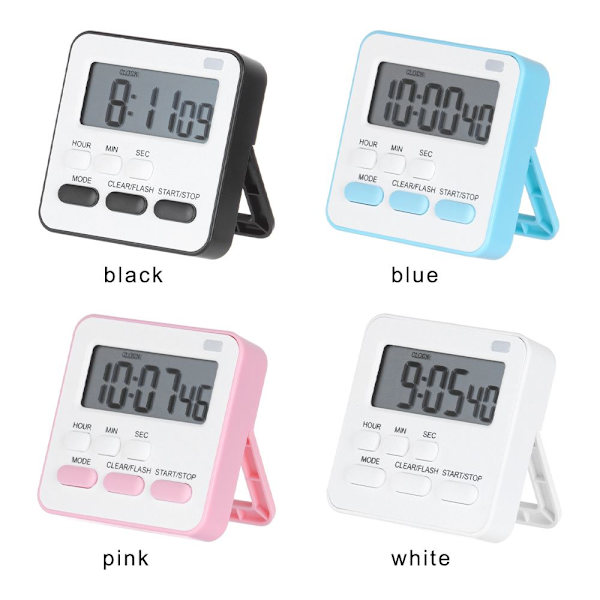 Mordely Nedtælling vækkeur Timer BLÅ blue