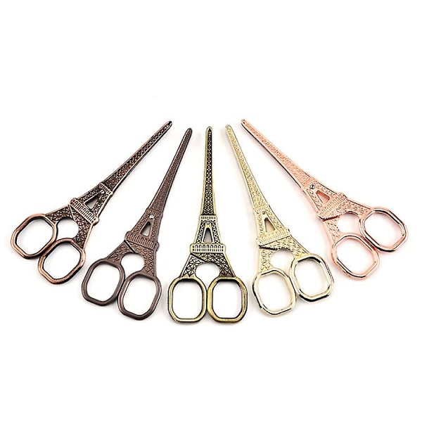 Stainless Steel Eiffel Tower Scissors Handmade Thread Tea Bag Scissors (red Bronze)