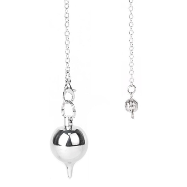 Mordely Reiki Pendelhänge Metall rund kon Reiki SILVER Silver