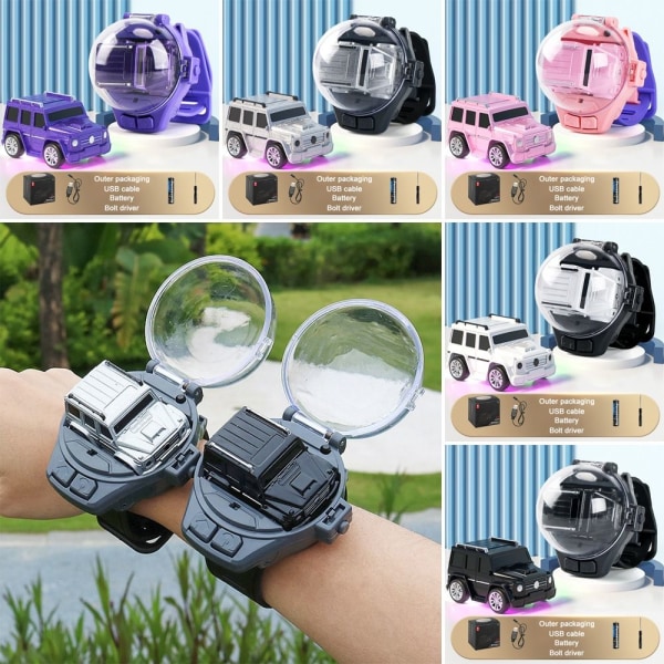 Mordely Watch Toy Barns Mini Elbil Racing Fjärrkontroll silver