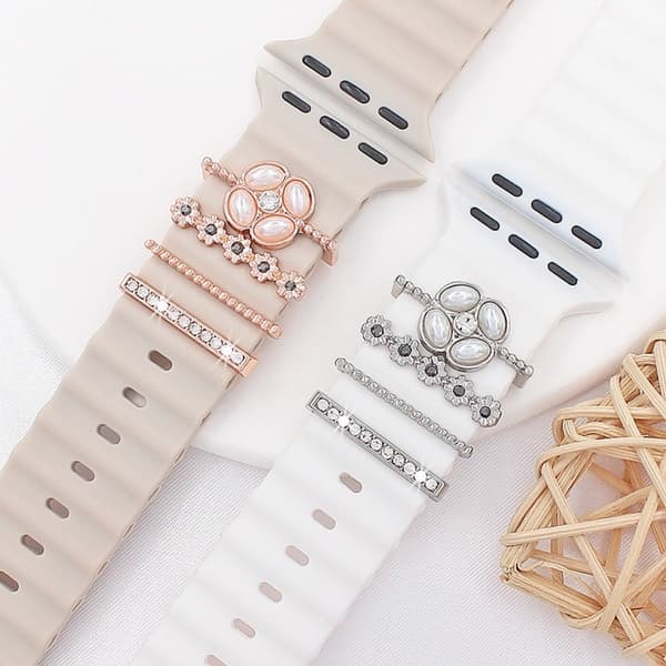 Mordely Watch Band Ornament Dekorativ Ring SILVER Silver